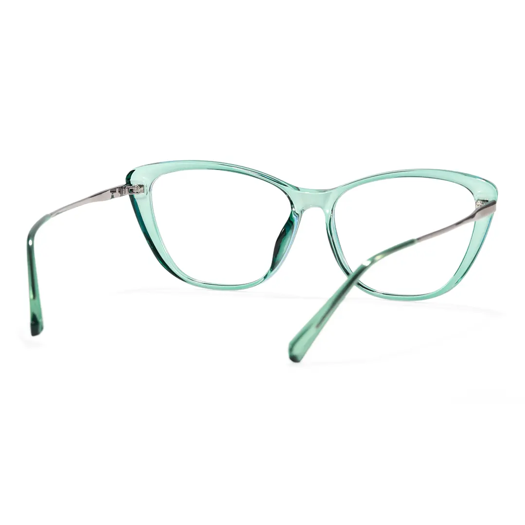 Back view of Cosima cat eye tr90 eyeglasses CR0072603 in green