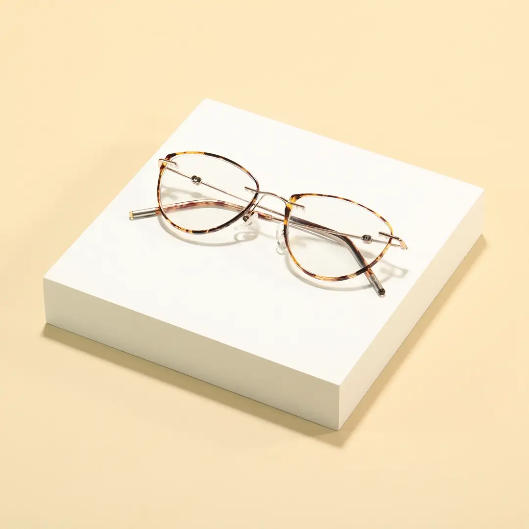 Scene view of Brielle cat eye tr90 eyeglasses in tortoise. SPU: CR0072604