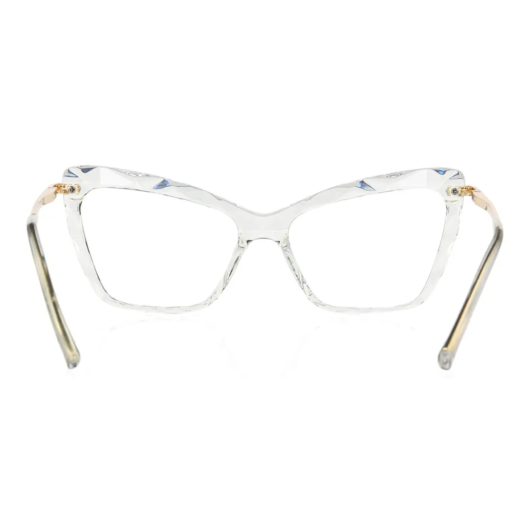 Back view of Gwen cat eye tr90 eyeglasses CR0082502 in clear