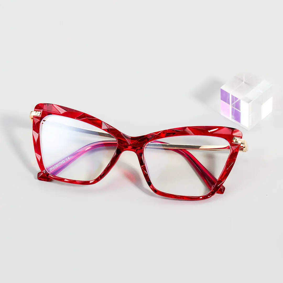 Scene view of Gwen cat eye tr90 eyeglasses CR0082502 in red