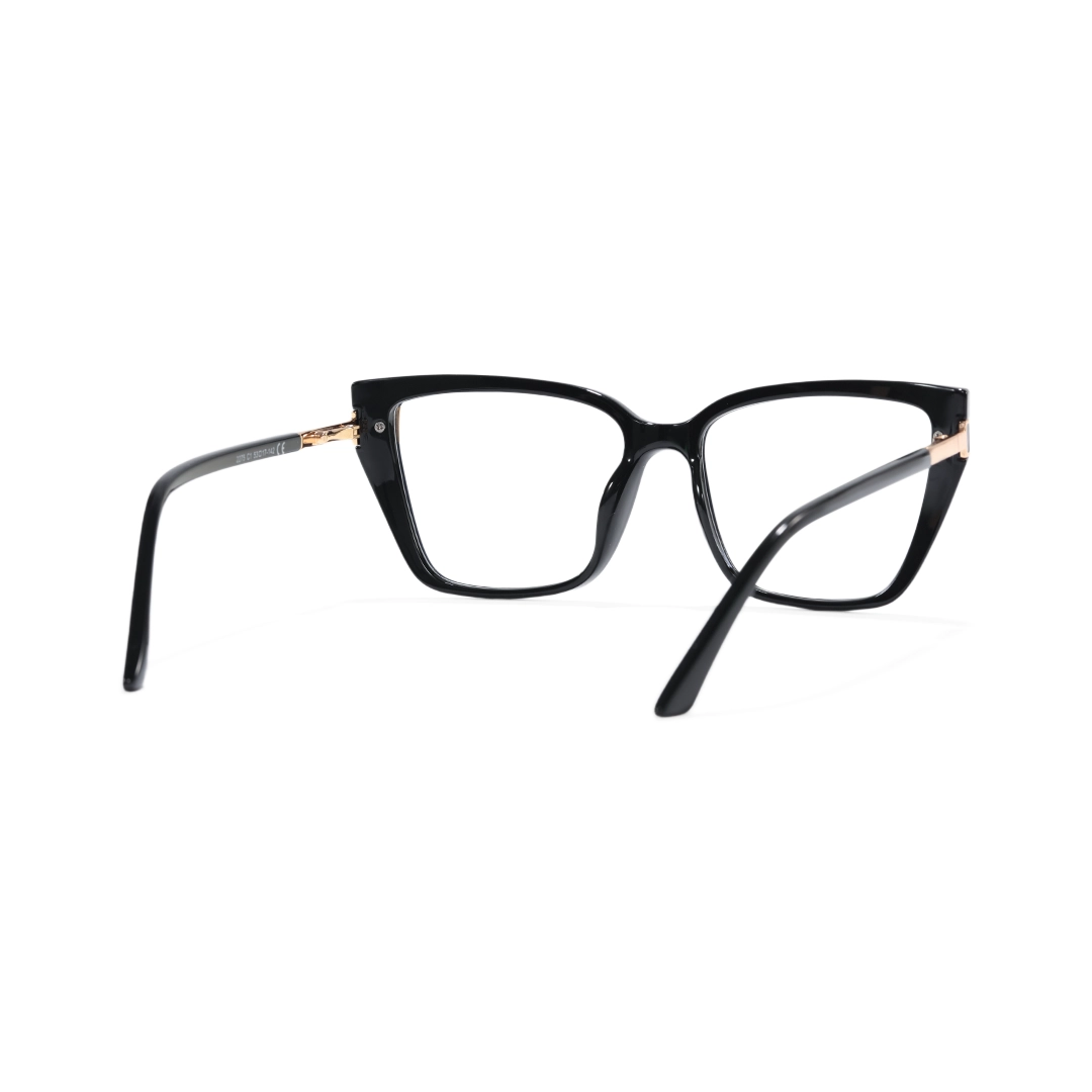 Back view of Gild cat eye tr90 eyeglasses CR0082510 in black