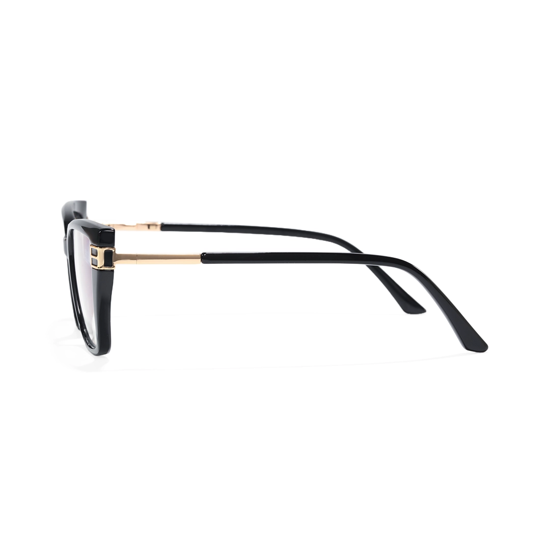 Side view of Gild cat eye tr90 eyeglasses CR0082510 in black
