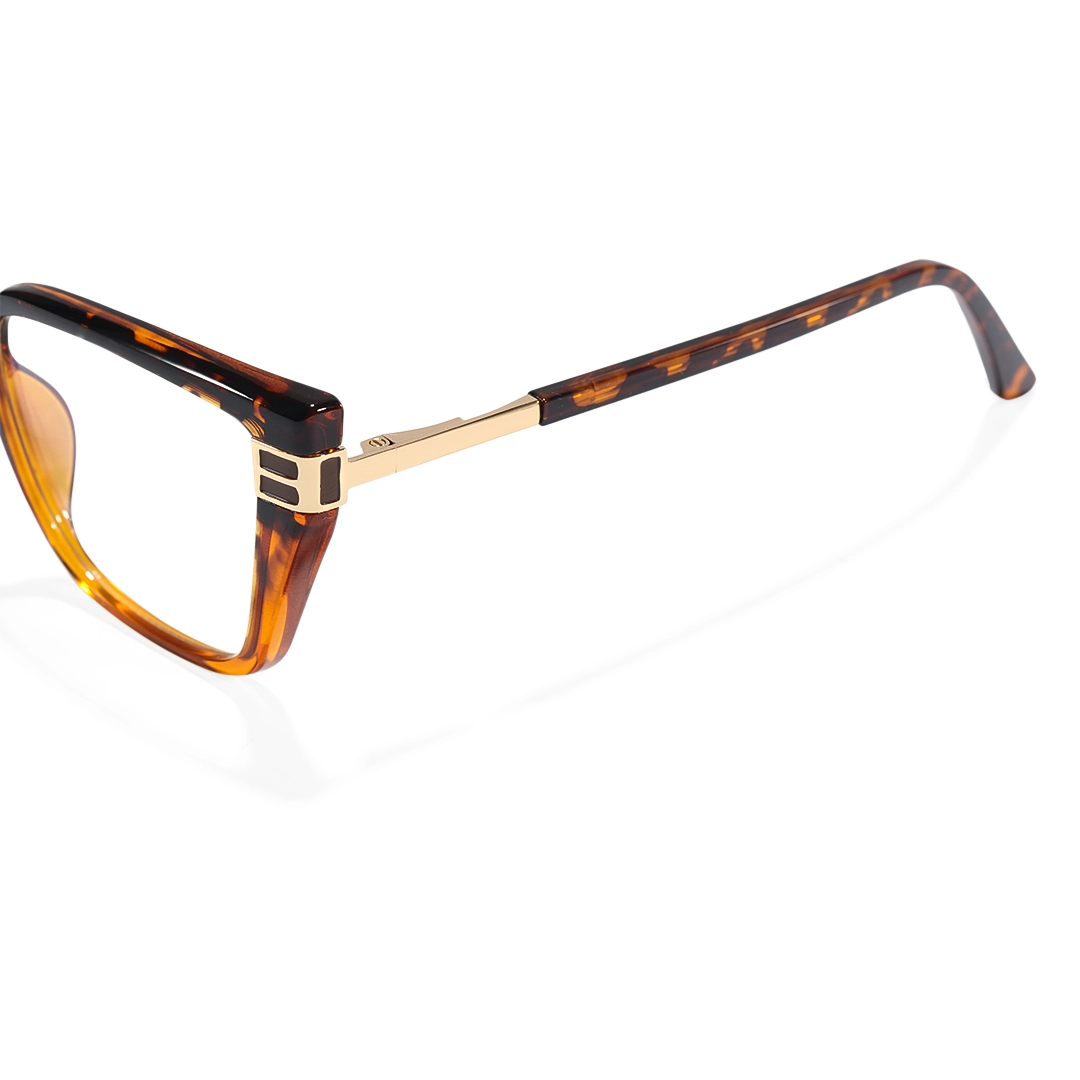 End piece detail of Gild cat eye tr90 eyeglasses CR0082510 in tortoise