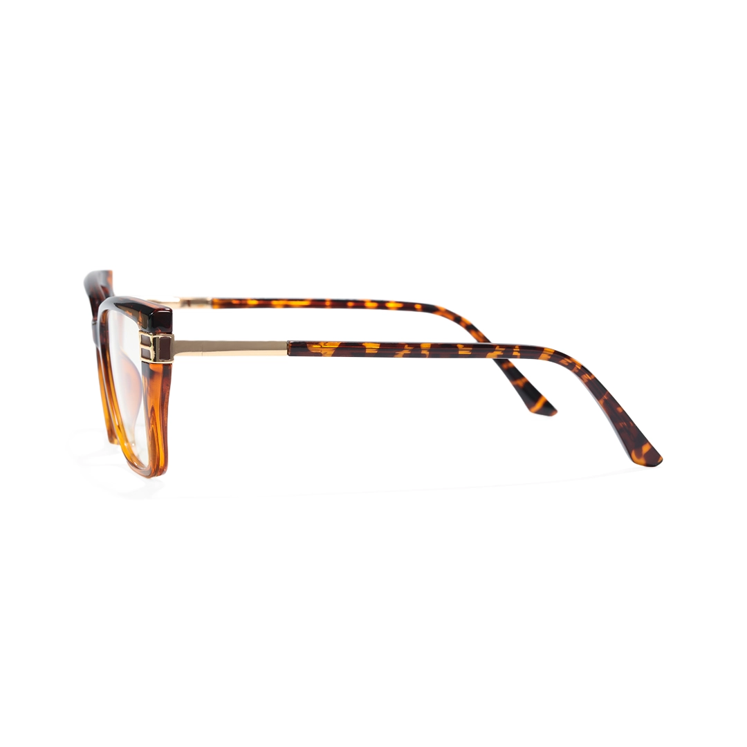 Side view of Gild cat eye tr90 eyeglasses CR0082510 in tortoise