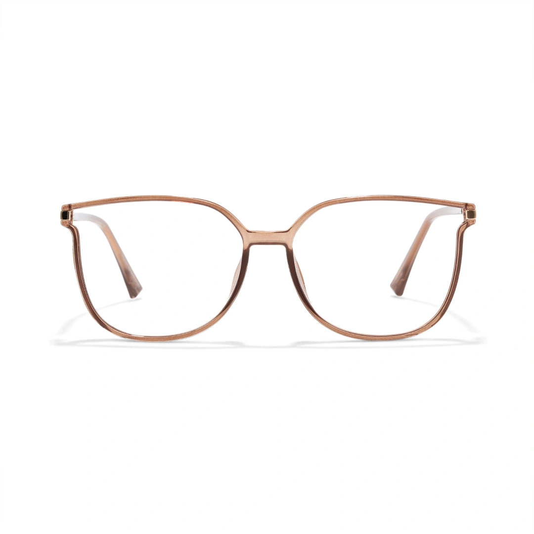 Front view of Zephyr cat eye tr90 eyeglasses CR0102409 in bronze