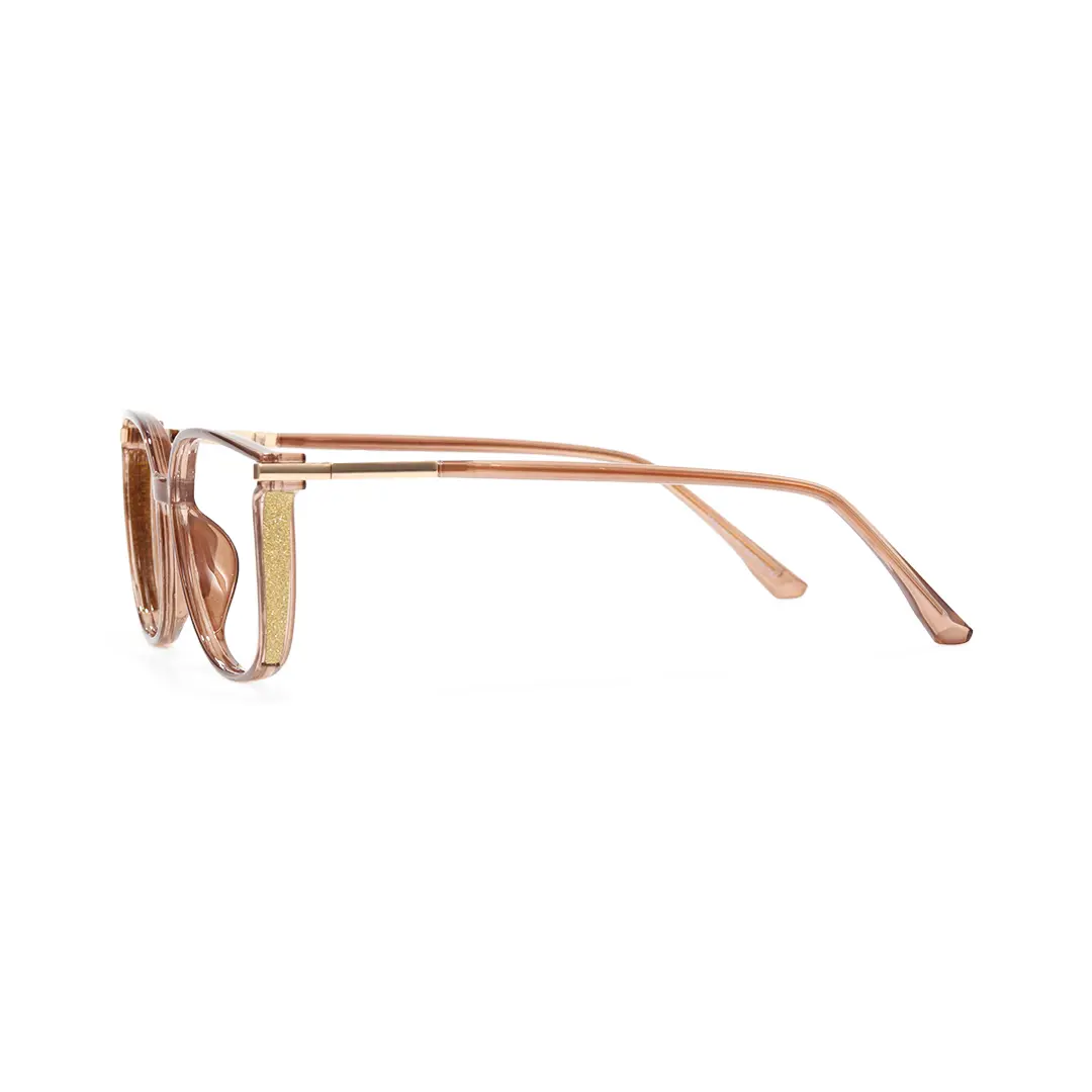 Side view of Zephyr cat eye tr90 eyeglasses CR0102409 in bronze