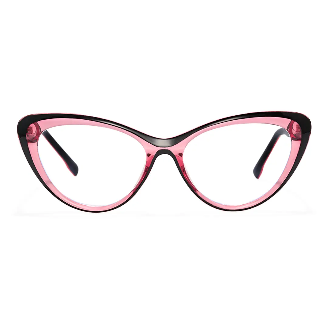 Front view of Daph cat eye tr90 eyeglasses CR0102502 in pink