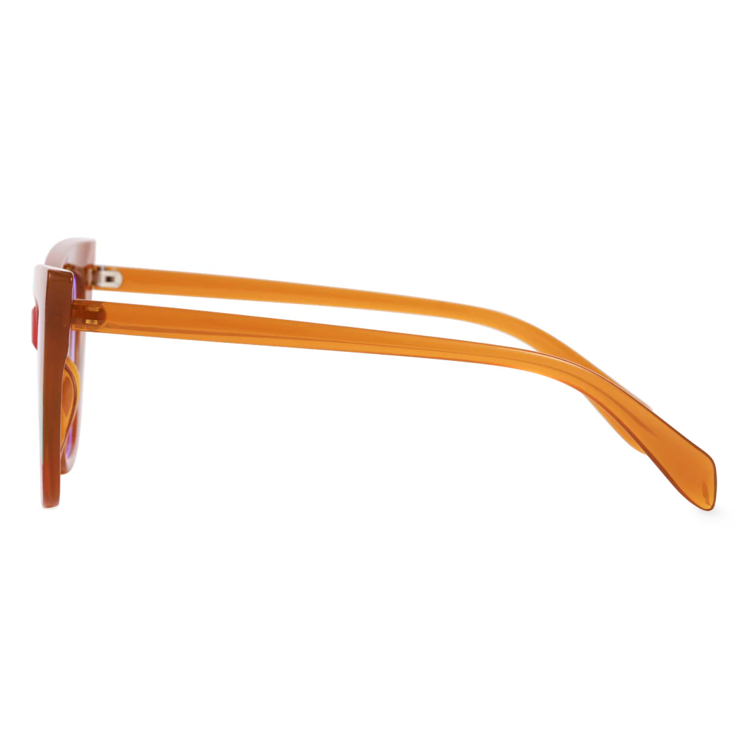 Side view of Venus colorful cat-eye pc eyeglasses CR0112307 in multicolor