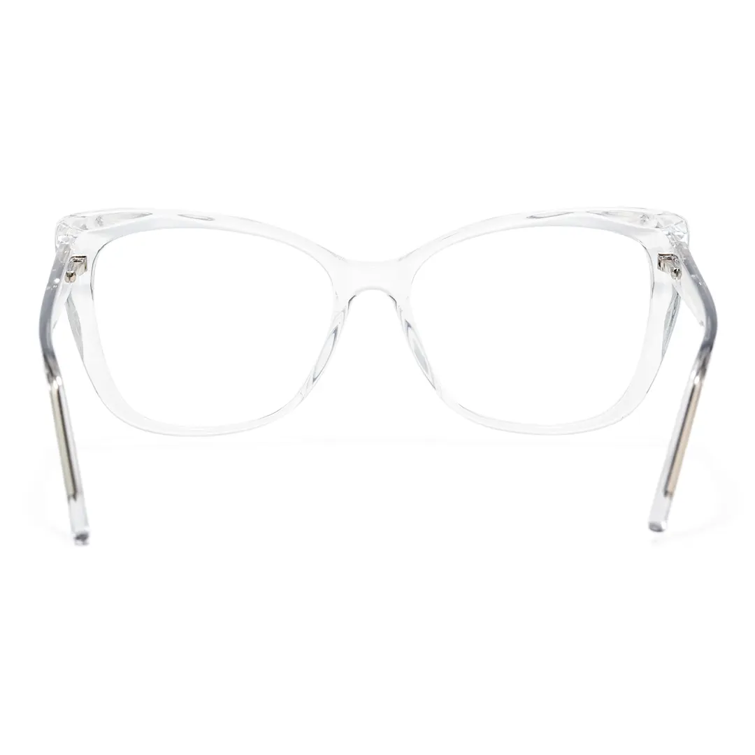 Back view of Nara cat eye tr90 eyeglasses CR0112502 in clear