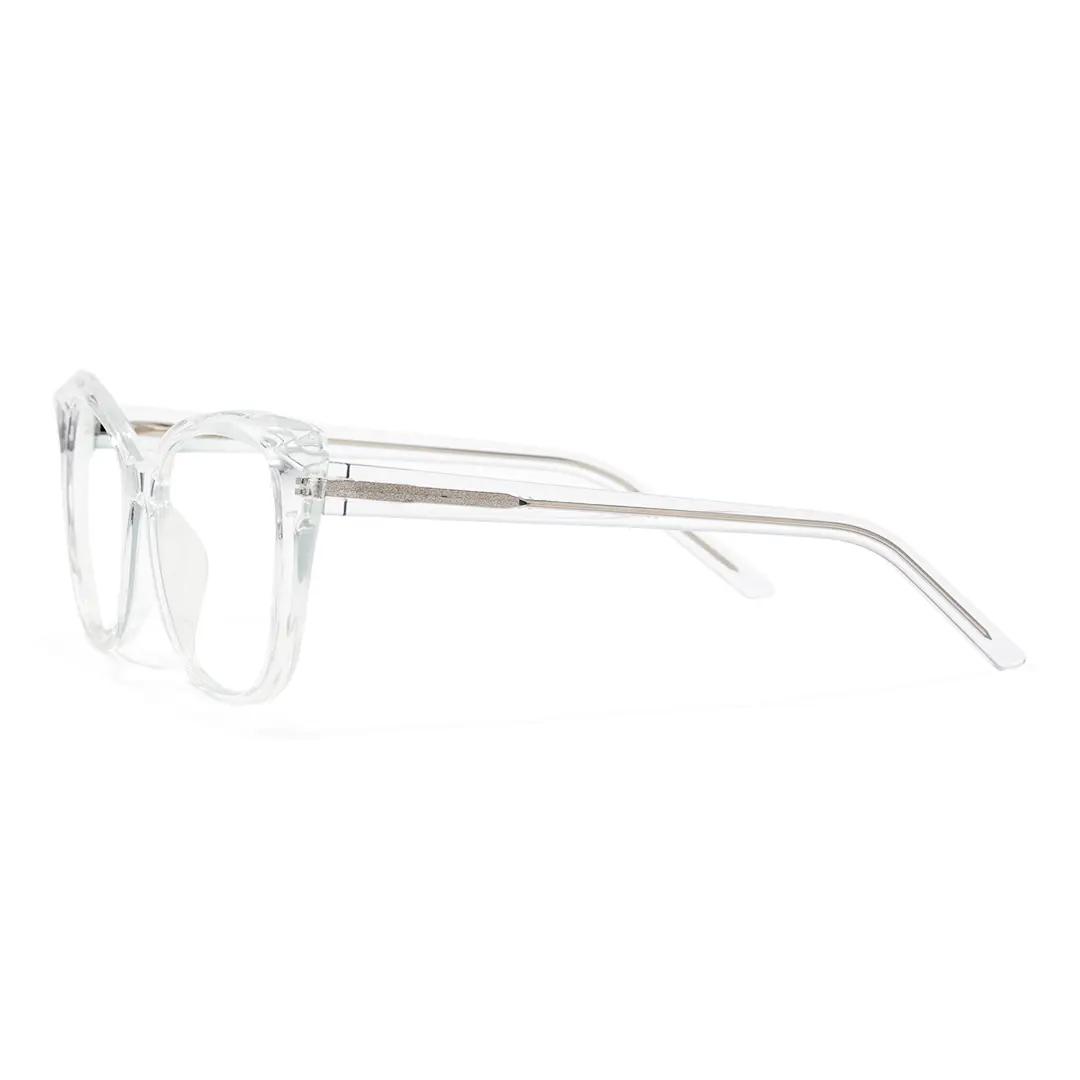 Side view of Nara cat eye tr90 eyeglasses CR0112502 in clear