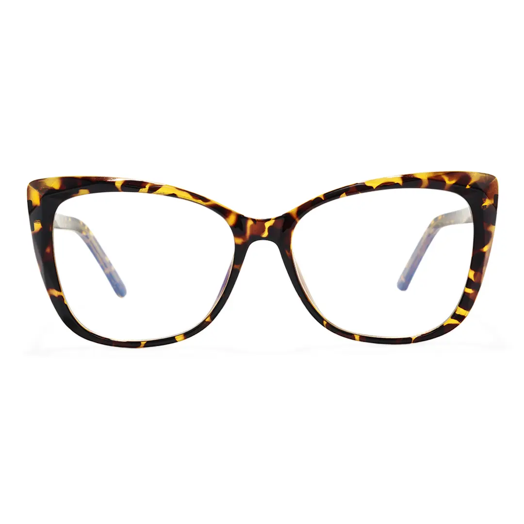 Front view of Nara cat eye tr90 eyeglasses CR0112502 in tortoise