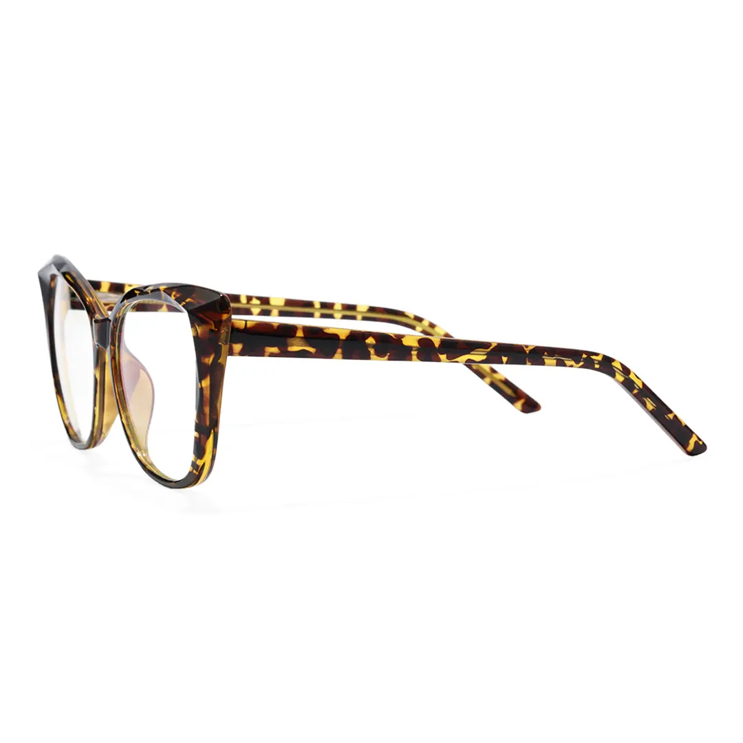 Side view of Nara cat eye tr90 eyeglasses CR0112502 in tortoise
