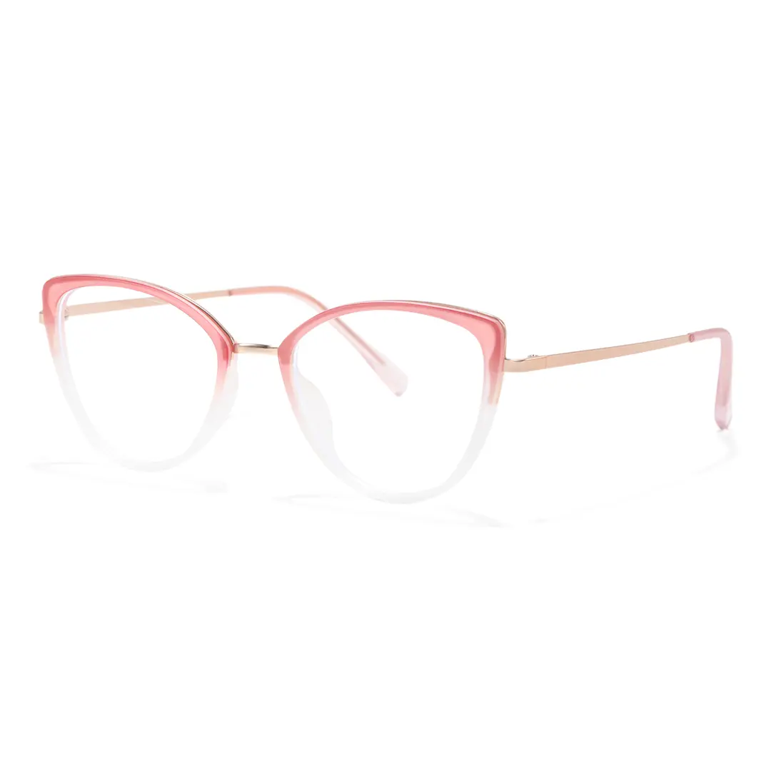 Angle view of Hayes cat-eye tr90 eyeglasses CR0122402 in red