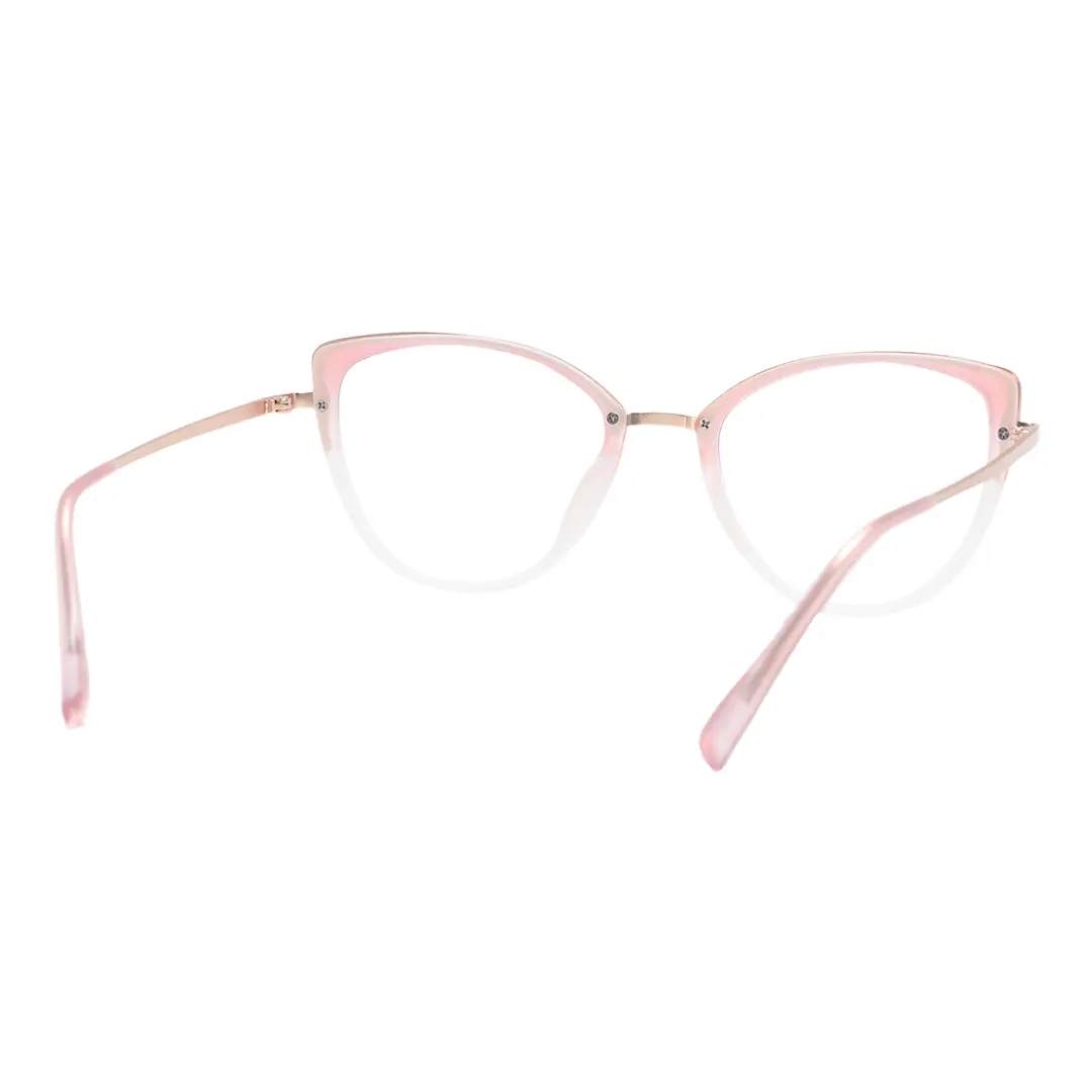 Back view of Hayes cat-eye tr90 eyeglasses CR0122402 in red