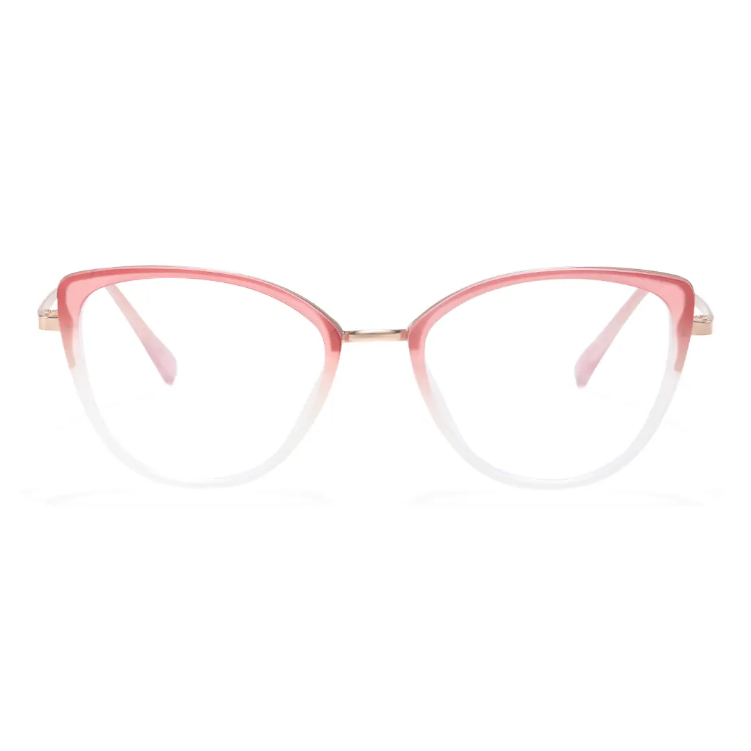 Front view of Hayes cat-eye tr90 eyeglasses CR0122402 in red