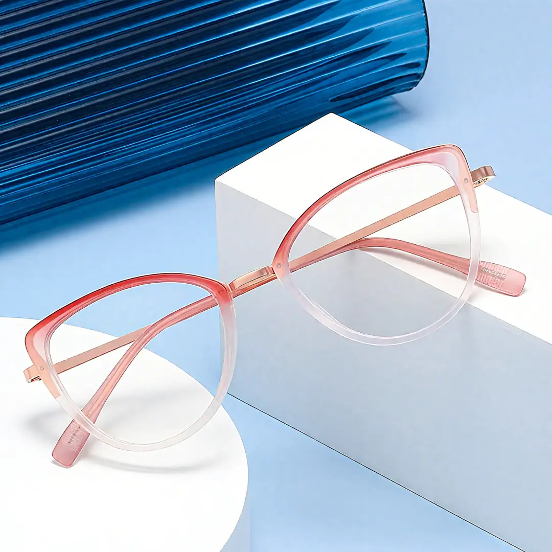 Scene view of Hayes cat eye tr90 eyeglasses CR0122402 in red