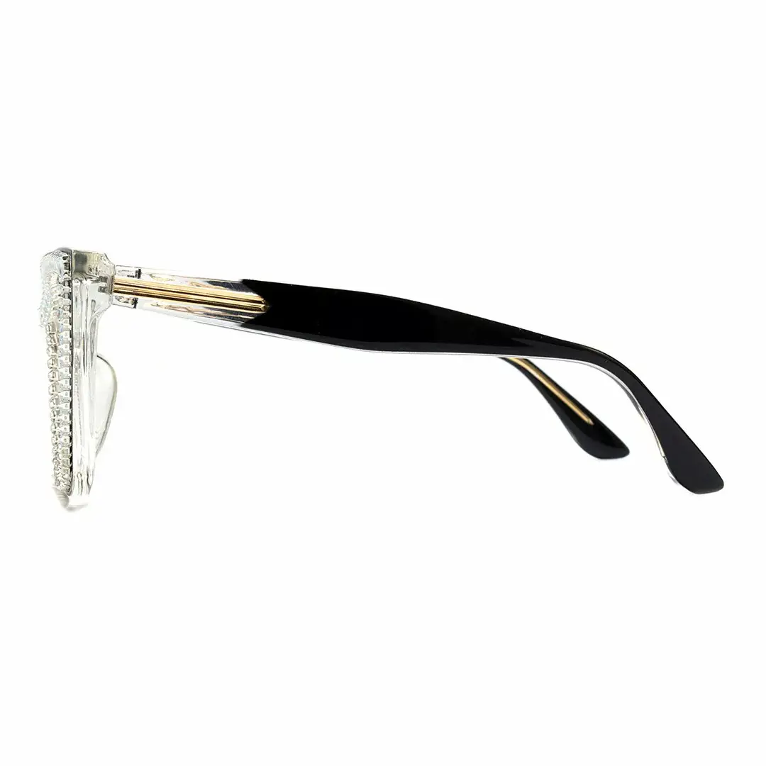 Side view of Jesse colorful cat-eye tr90 eyeglasses in clear. SPU: CR0142401