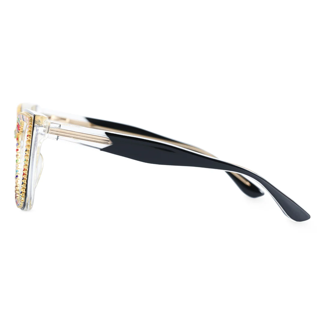 Side view of Jesse colorful cat-eye tr90 eyeglasses in multicolor. SPU: CR0142401