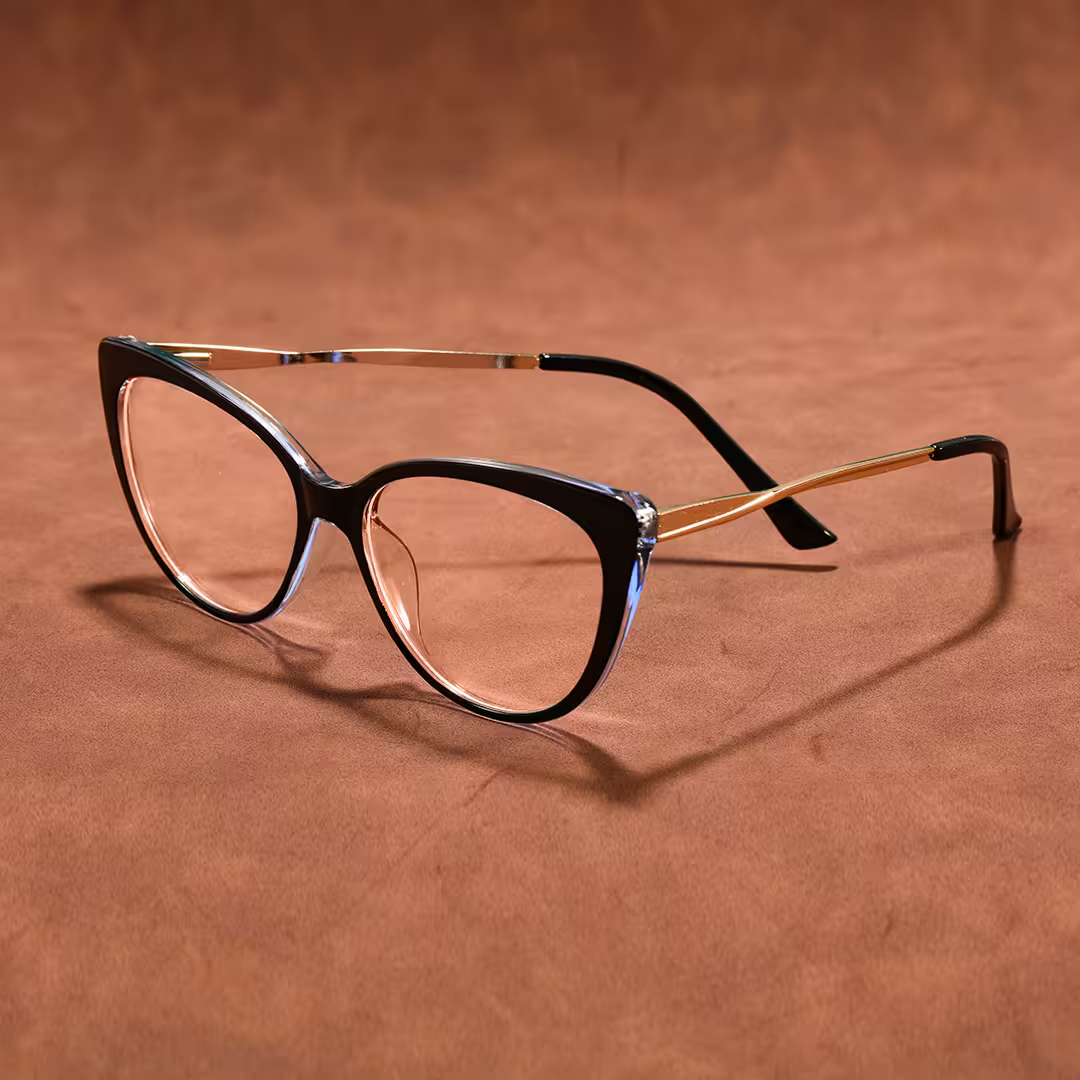 Scene view of Amara cat eye tr90 eyeglasses CR0142605 in black