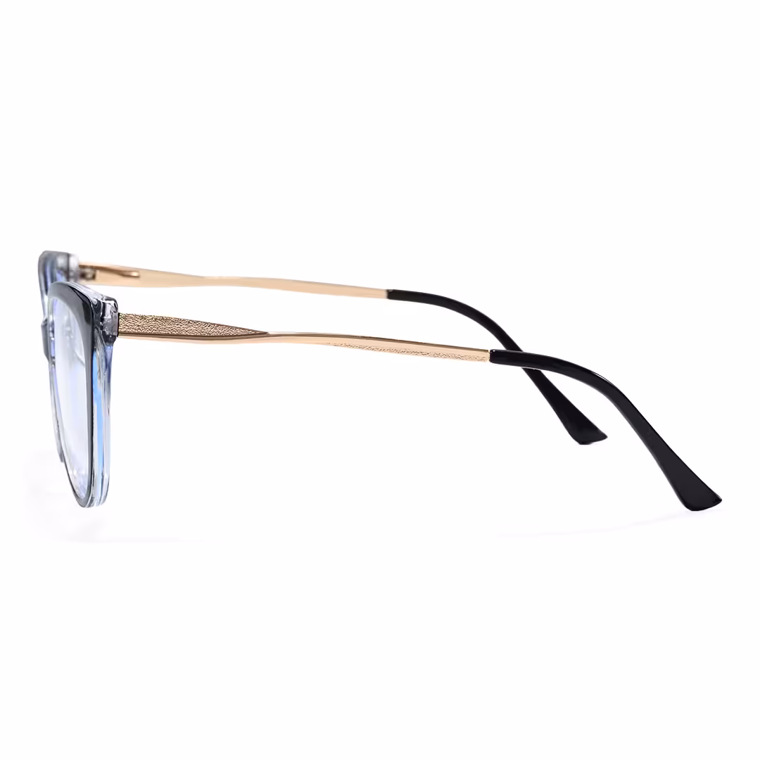 Side view of Amara cat eye tr90 eyeglasses CR0142605 in black