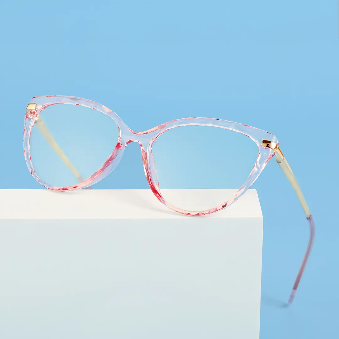 Scene view of Amias cat eye tr90 eyeglasses CR0152404 in pink