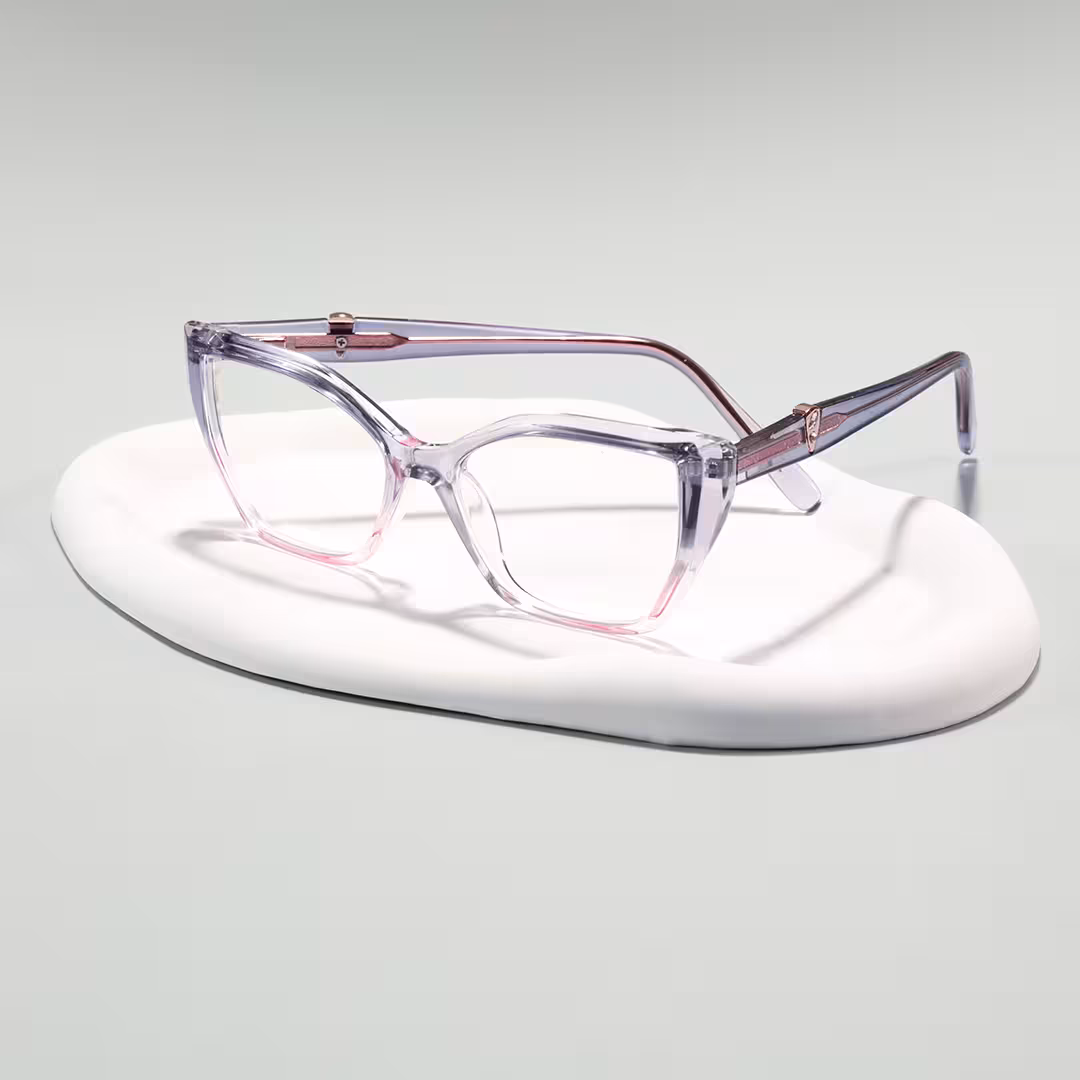 Scene view of Dahlia cat eye tr90 eyeglasses CR0162605 in purple