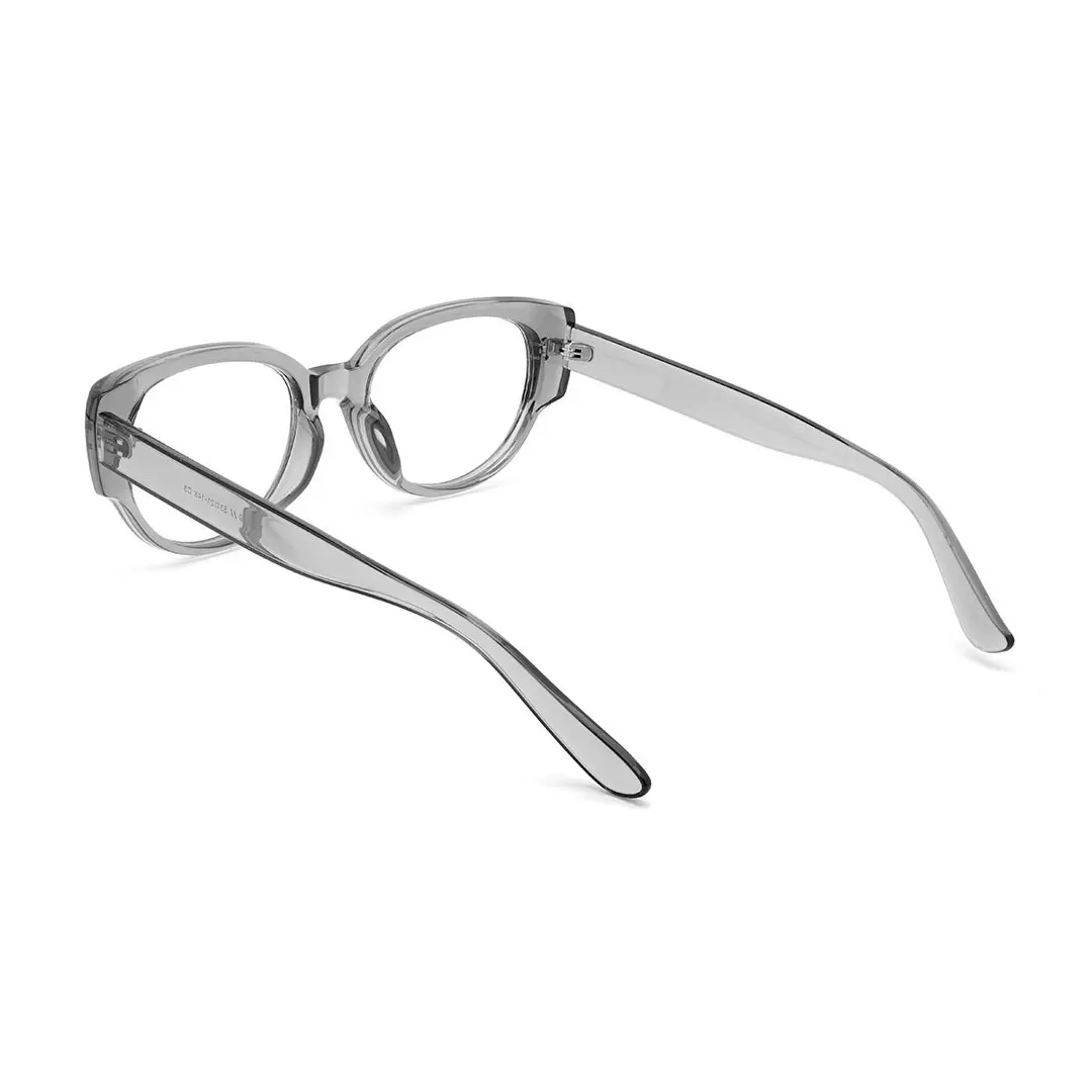Back view of Tame cat eye tr90 eyeglasses CR0172302 in grey