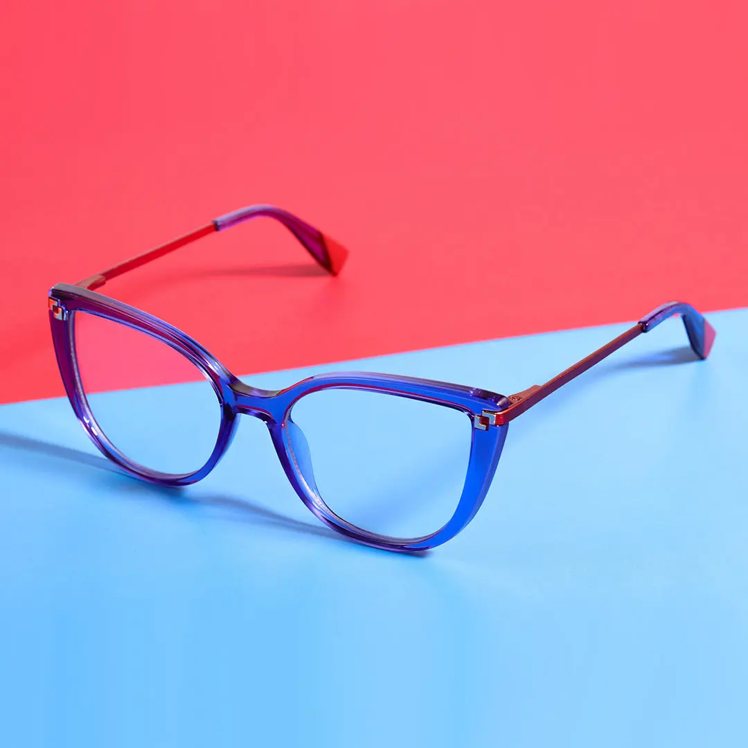 Scene view of Gigi cat eye tr90 eyeglasses CR0182502 in purple