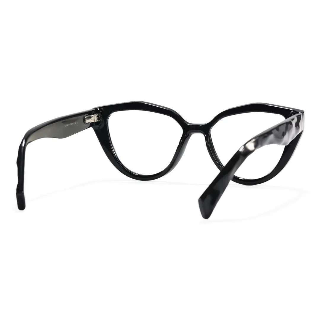 Back view of Veyra cat eye tr90 eyeglasses CR0192604 in black