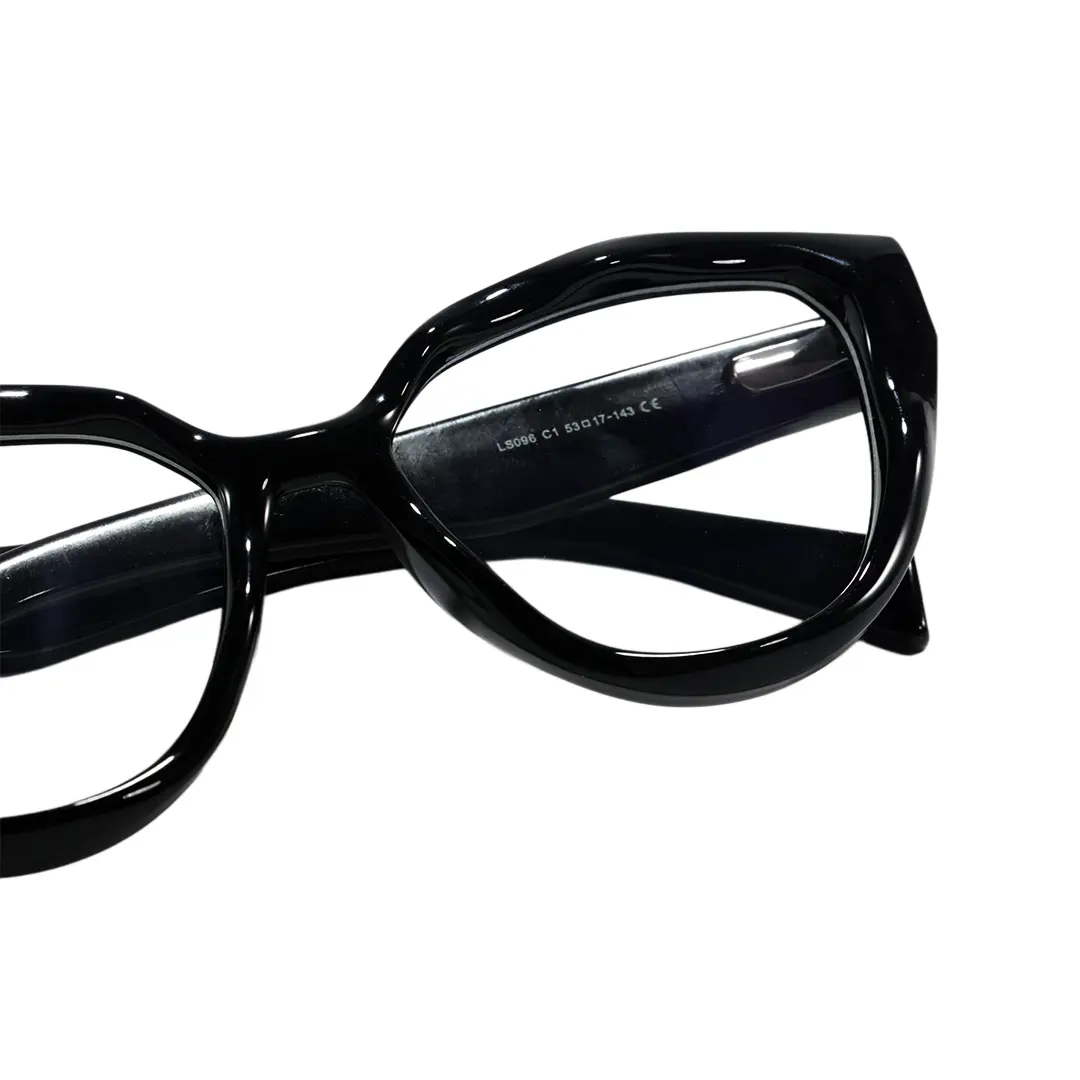 Frame detail view of Veyra cat eye tr90 eyeglasses CR0192604 in black