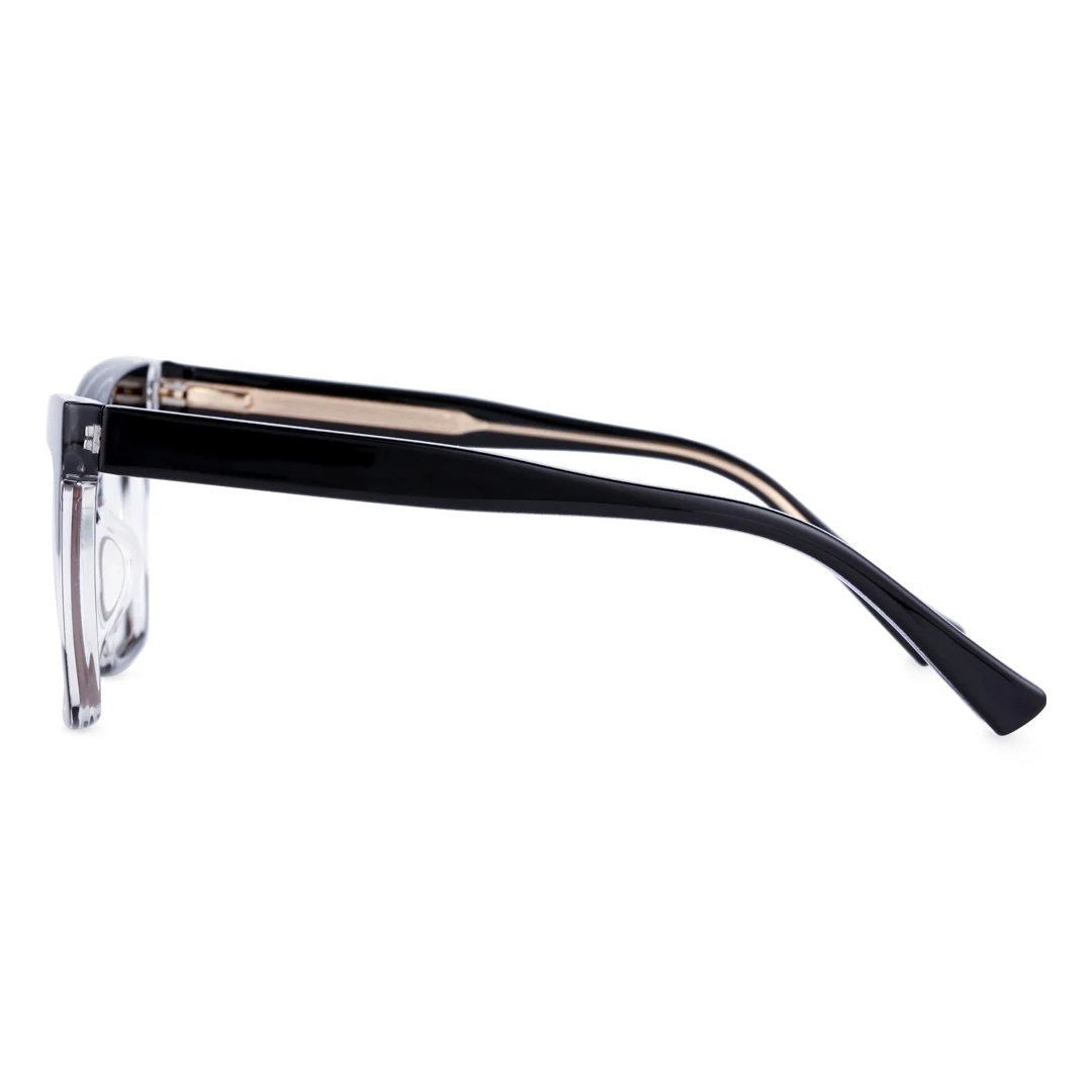 Side view of Silas cat eye tr90 eyeglasses CR0202404 in black