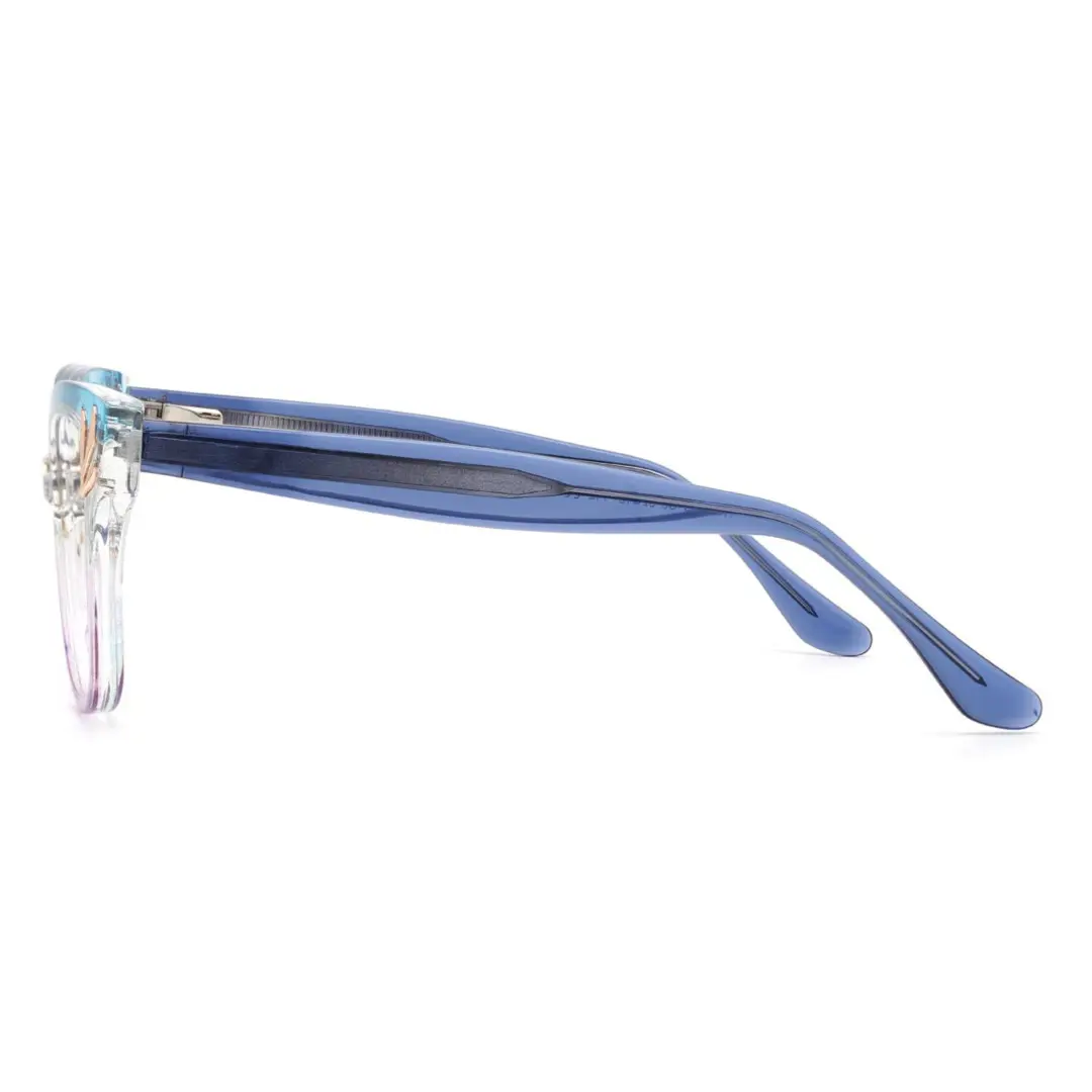 Side view of Fares cat eye tr90 eyeglasses CR0232408 in clear