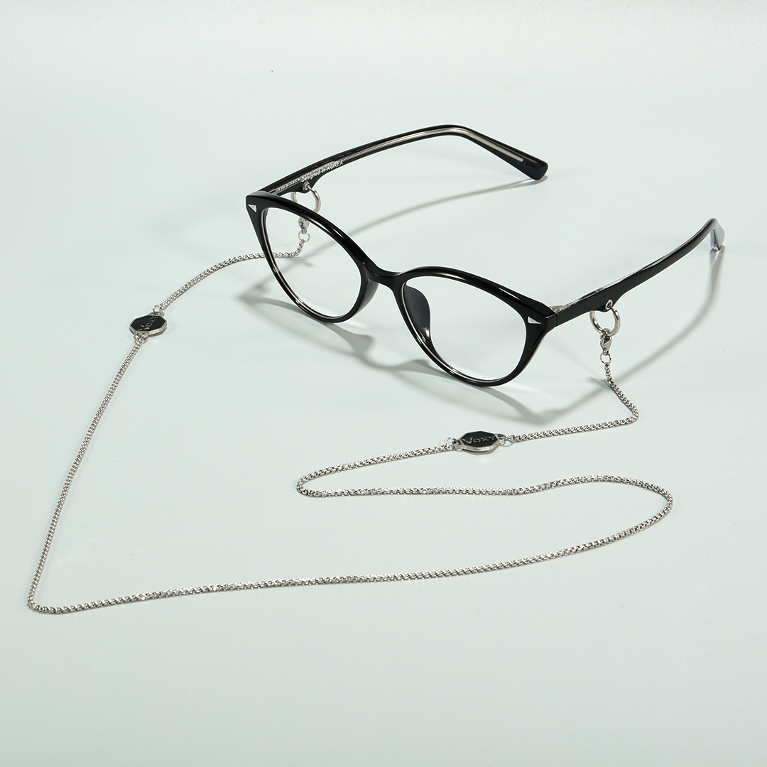 Scene view of Dakota fashion cat eye tr90 eyeglasses CR0232601 in black