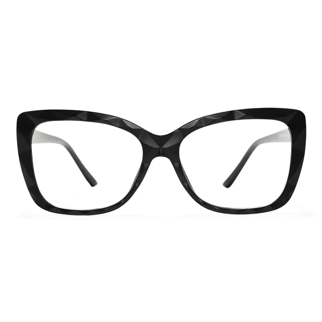 Front view of Ailsa cat eye tr90 eyeglasses CR0242502 in black