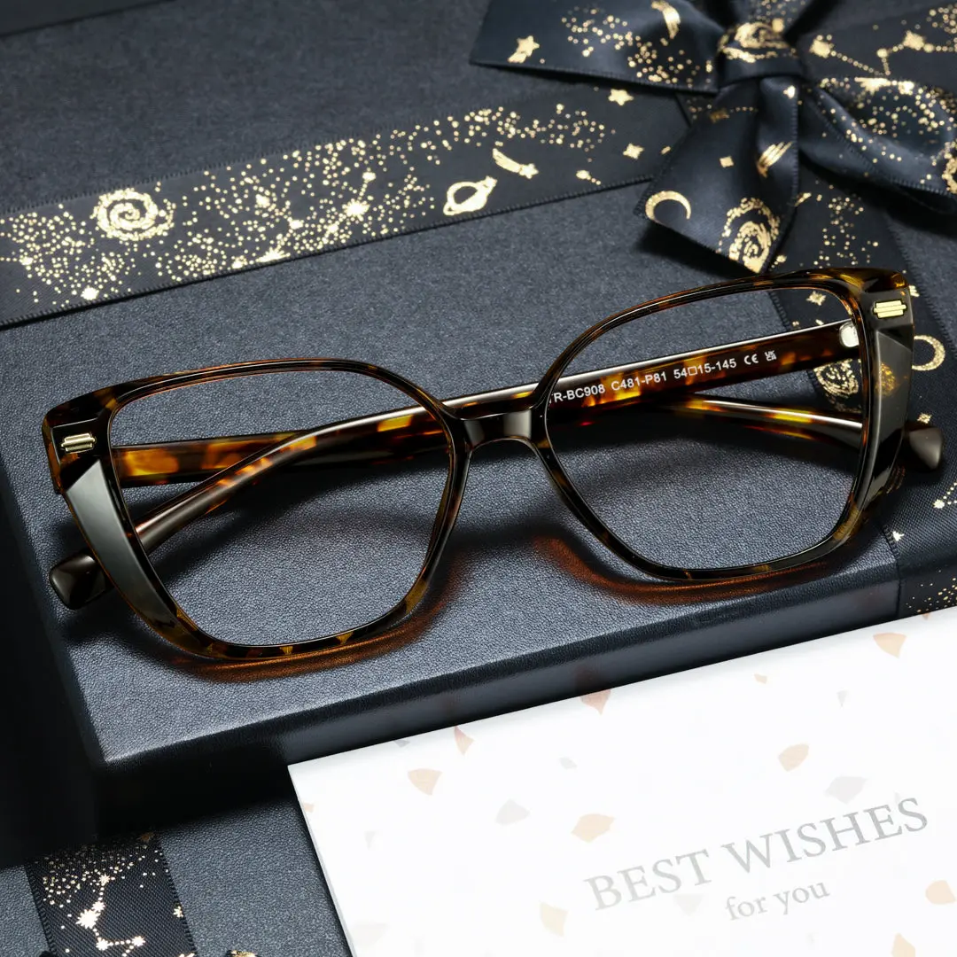 Scene view of Raymond cat eye tr90 eyeglasses CR0252411 in tortoise