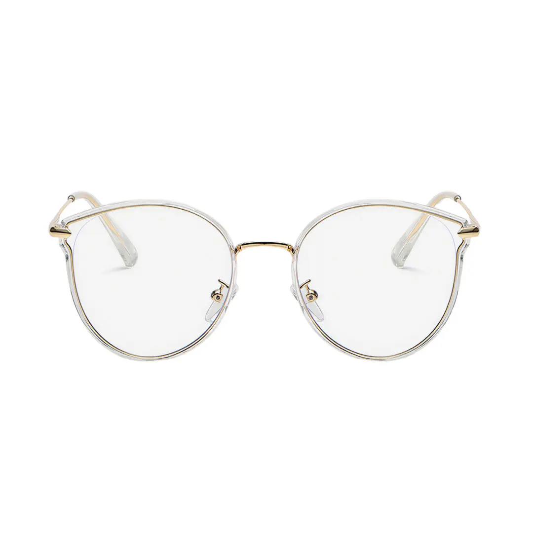 Front view of Elsa cat eye tr90 eyeglasses CR0262502 in clear