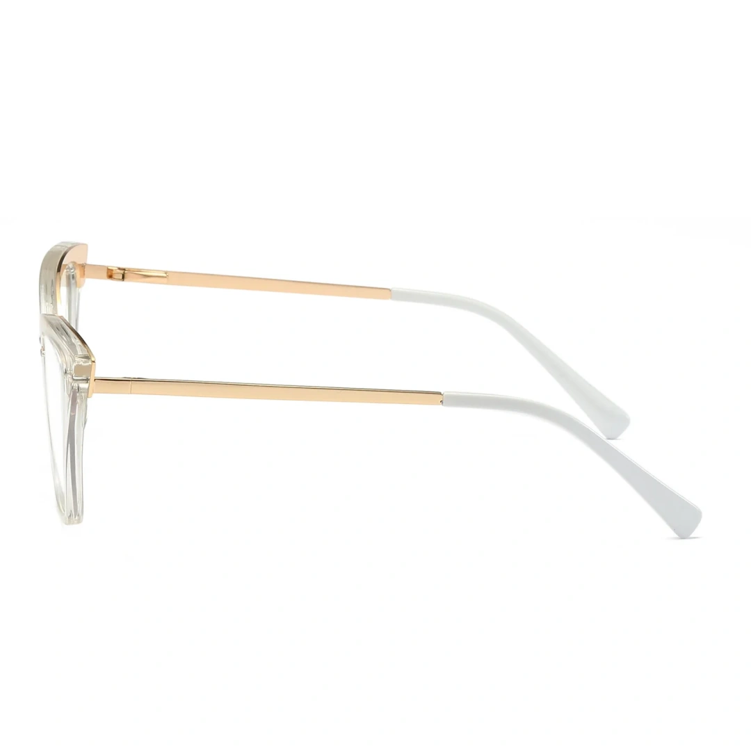 Side view of Kiss cat eye tr90 eyeglasses CR0292302 in gold