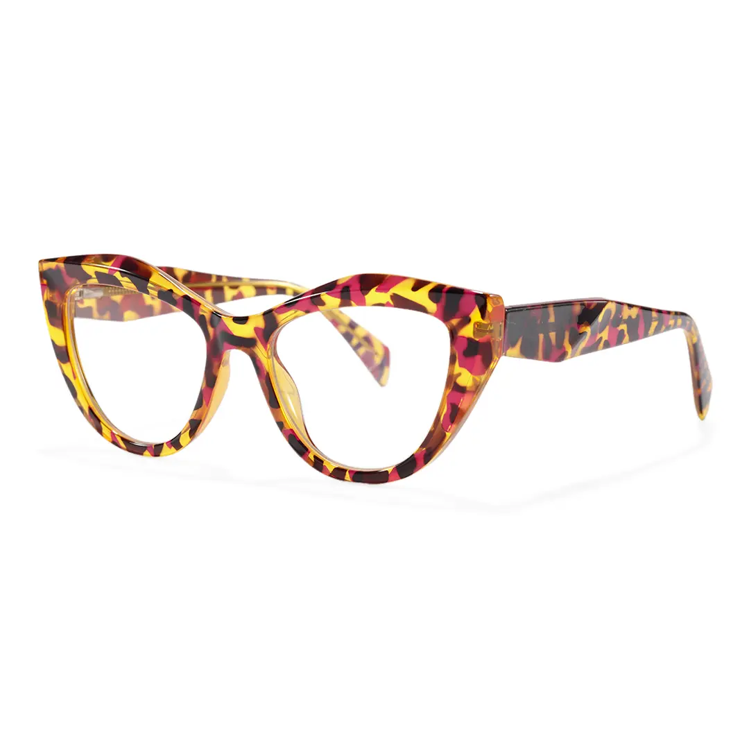 Angle view of Cyril cat eye tr90 eyeglasses CR0312405 in tortoise