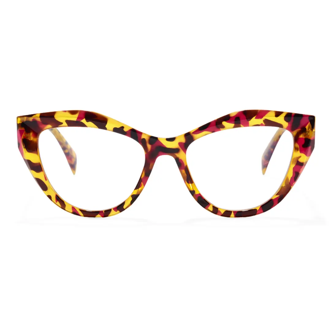 Front view of Cyril cat eye tr90 eyeglasses CR0312405 in tortoise