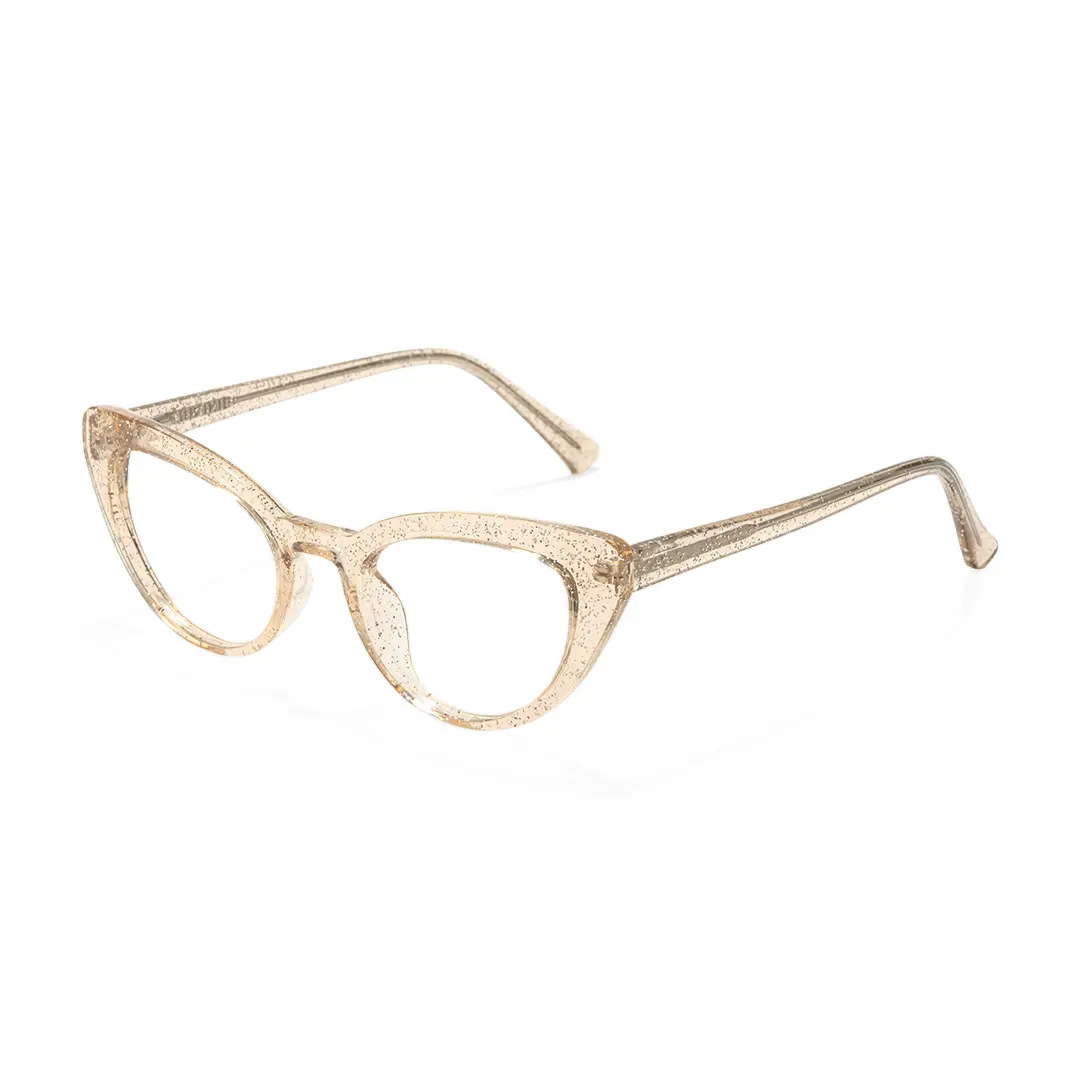 Angle view of Noah cat eye tr90 eyeglasses CR0312408 in maize yellow
