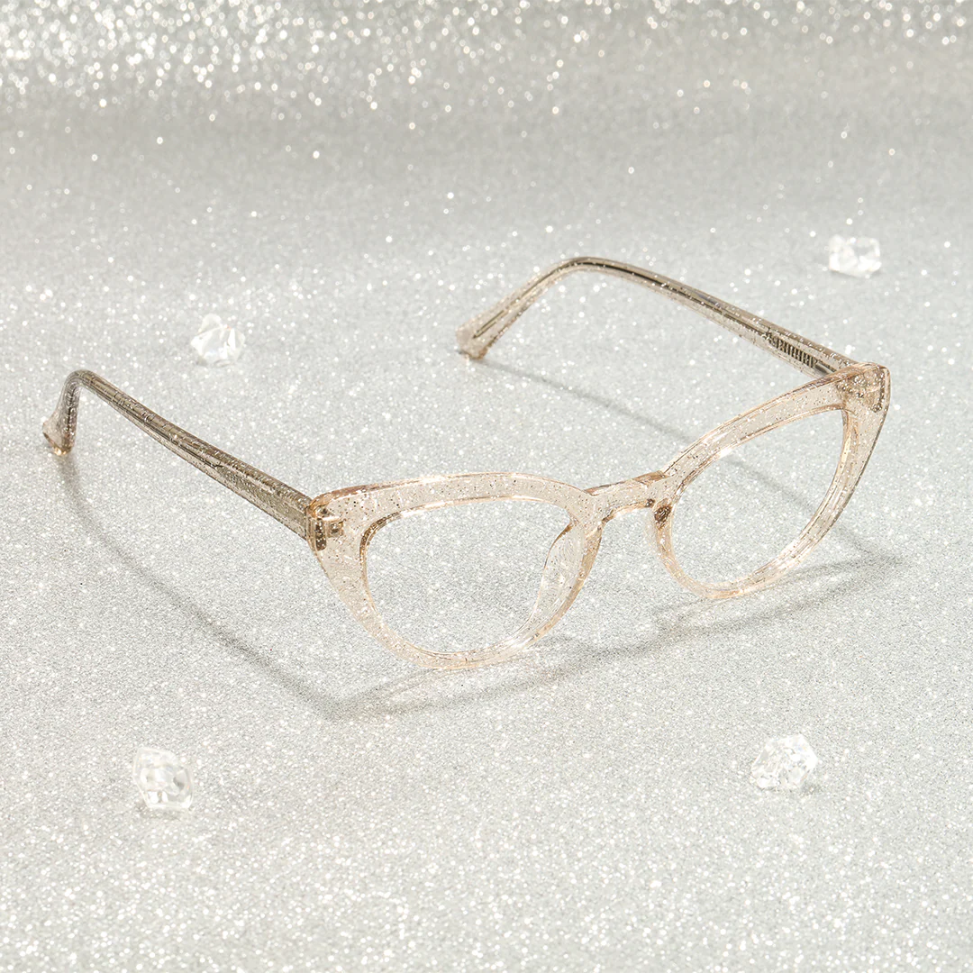 Scene view of noah cat eye tr90 eyeglasses CR0312408 in maize yellow