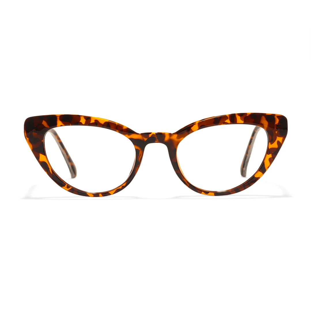 Front view of Noah cat eye tr90 eyeglasses CR0312408 in tortoise
