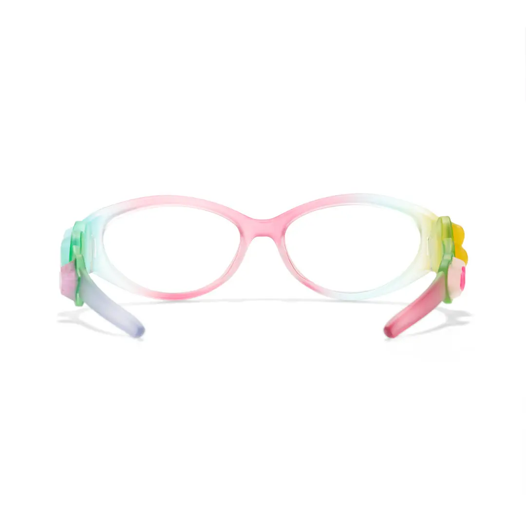 Back view of Evie y2k cat eye tr90 eyeglasses CR0322503 in for adults