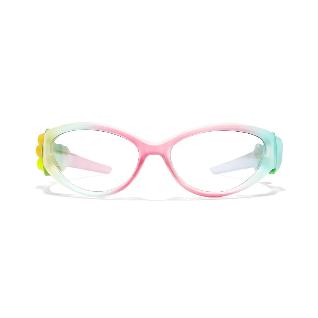 Front view of Evie y2k cat eye tr90 eyeglasses CR0322503 in for adults