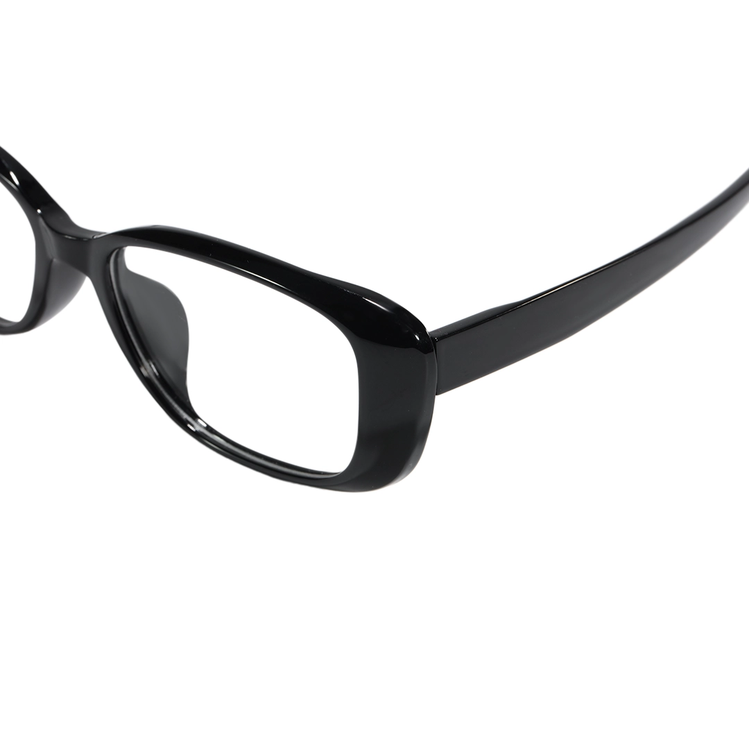 End piece detail of Xena y2k cat eye tr90 eyeglasses CR0332601 in black