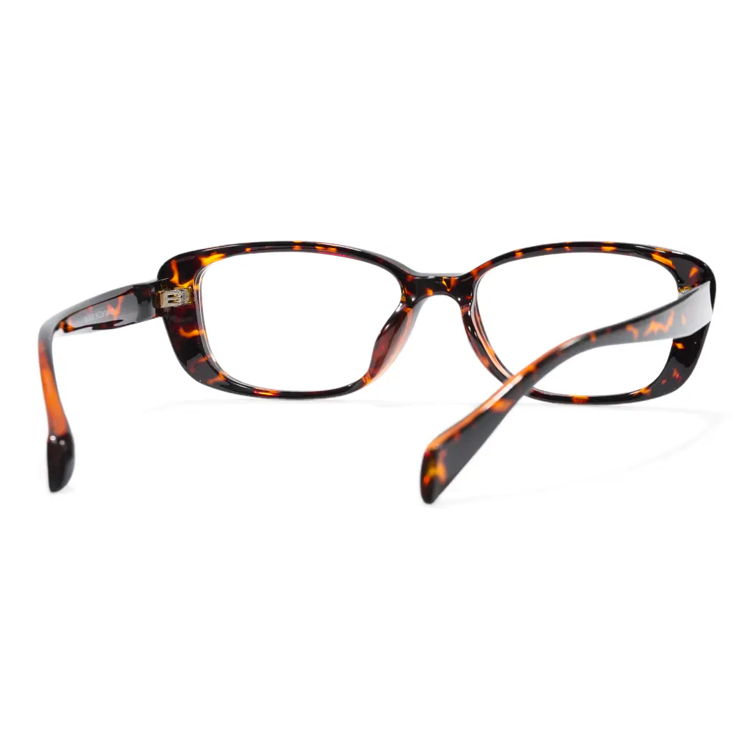 Back view of Xena y2k cat eye tr90 eyeglasses CR0332601 in tortoise