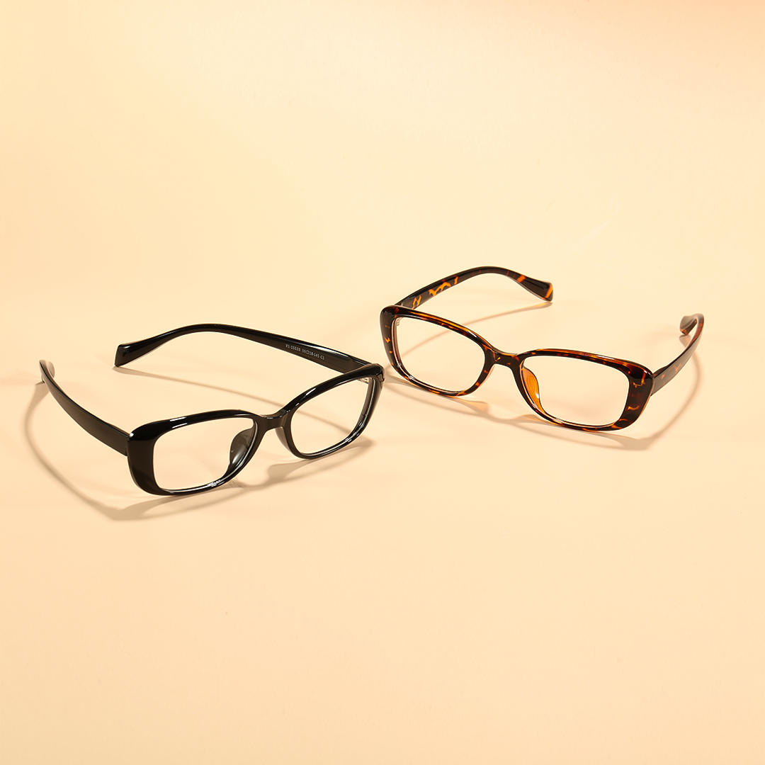 Scene view of Xena y2k cat eye tr90 eyeglasses CR0332601 in tortoise
