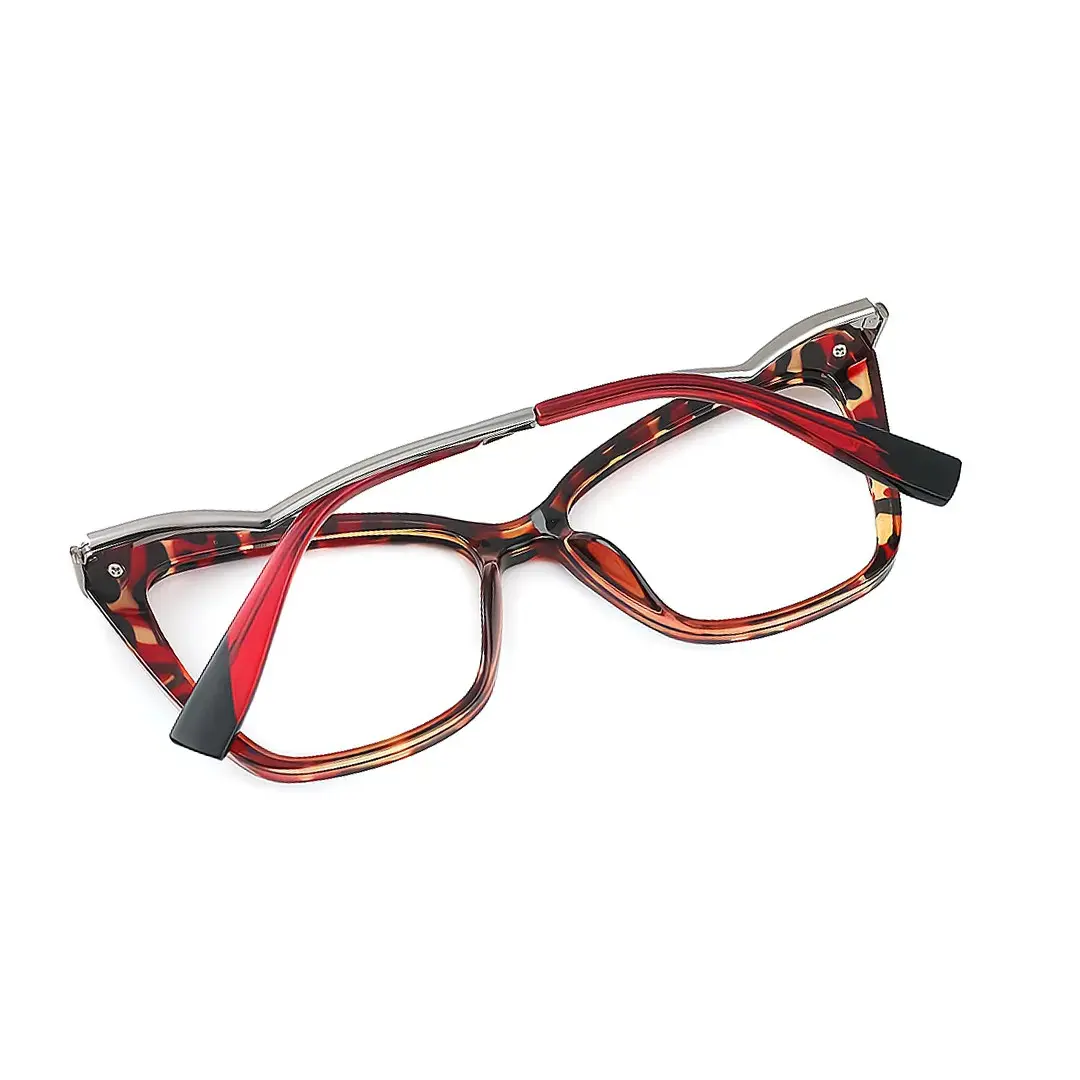 Back folded view of Bexe cat eye tr90 eyeglasses CR0362302 in tortoise