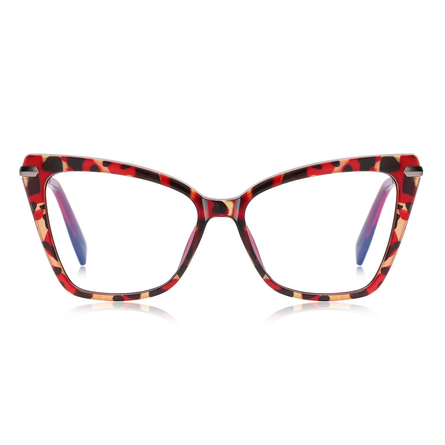 Front view of Bexe cat eye tr90 eyeglasses CR0362302 in tortoise