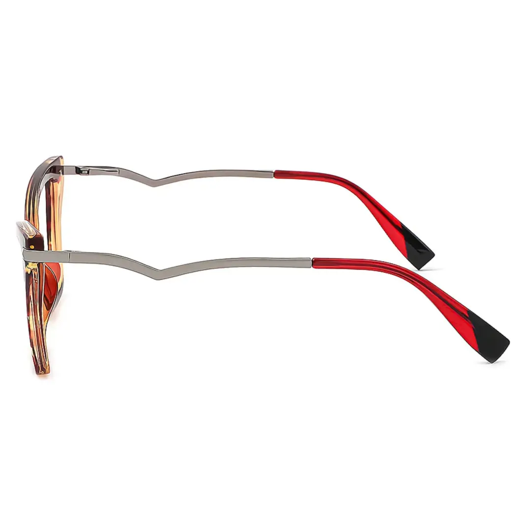 Side view of Bexe cat eye tr90 eyeglasses CR0362302 in tortoise